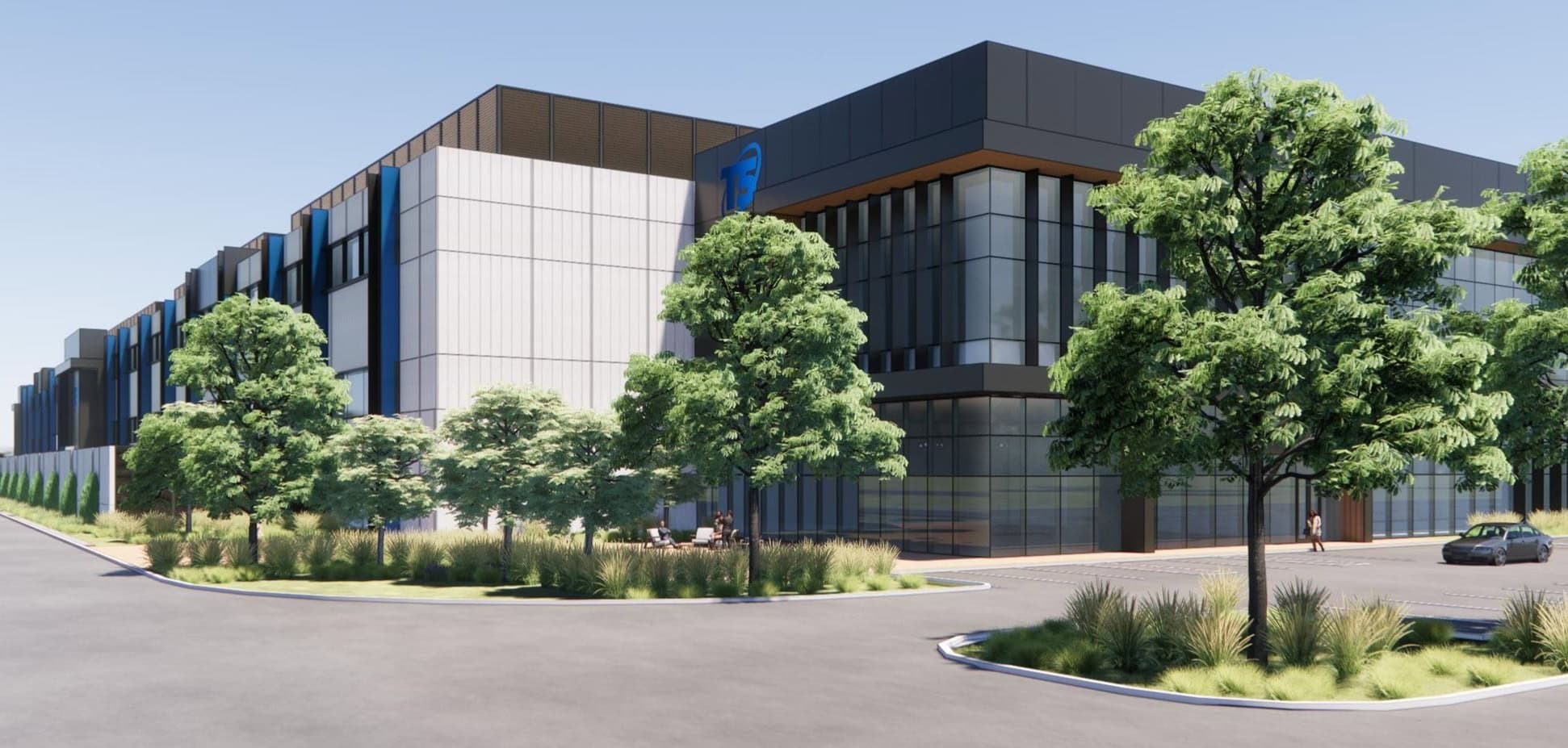 Architectural rendering of T5’s Cornerstone Development at Grayslake